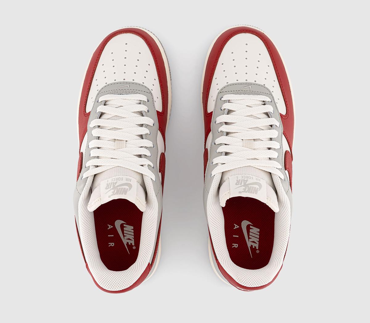 NikeNike Air Force 1 '07 LV8 TrainersLt Iron Oregym Redpale Ivoryphantom