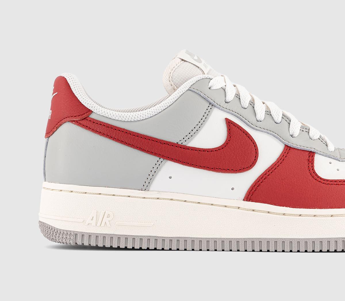 NikeNike Air Force 1 '07 LV8 TrainersLt Iron Oregym Redpale Ivoryphantom