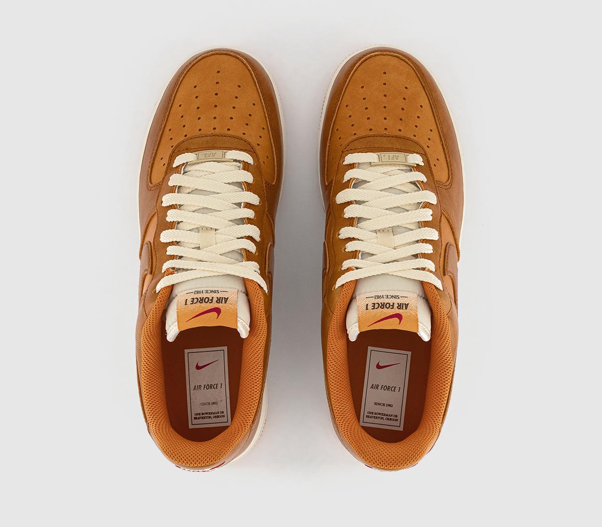 NikeNike Air Force 1 '07 LV8 TrainersSunset Russet Cacao  Wow Coconut Milk Univ Red Met