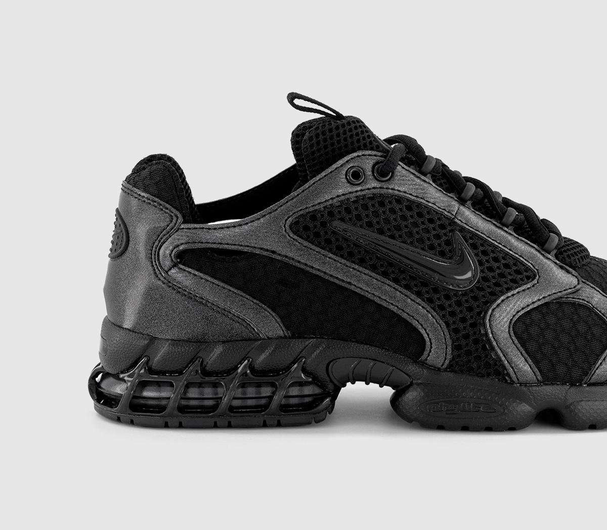 NikeAir Zoom Spiridon Cage 2T Trainers NikeAir Zoom Spiridon Cage 2T TrainersBlack Black Anthracite Smoke Grey