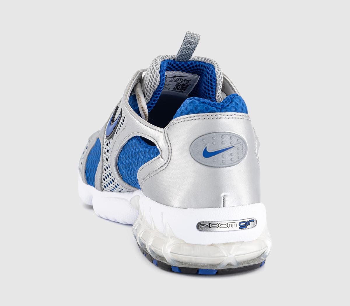 Nike Air Zoom Spiridon Cage 2T Trainers Nike Air Zoom Spiridon Cage 2T Trainers Metallic Silver Varsity Royal