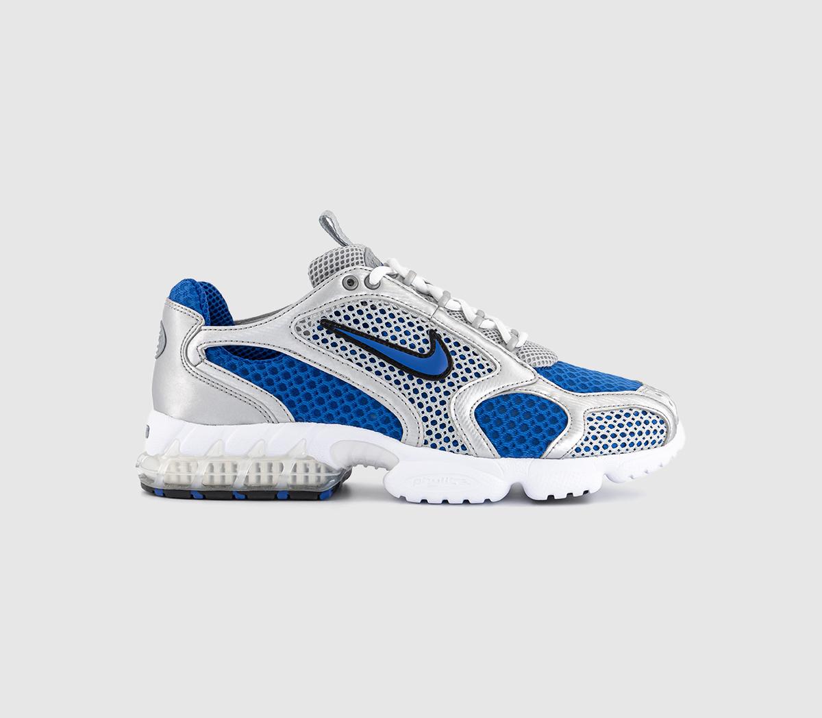 NikeAir Zoom Spiridon Cage 2T Trainers NikeAir Zoom Spiridon Cage 2T TrainersMetallic Silver Varsity Royal