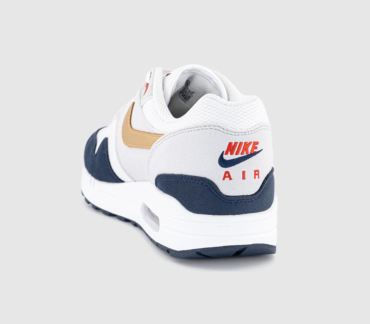 NikeAir Max 1 SC TrainersObsidian Metallic Goldwhite