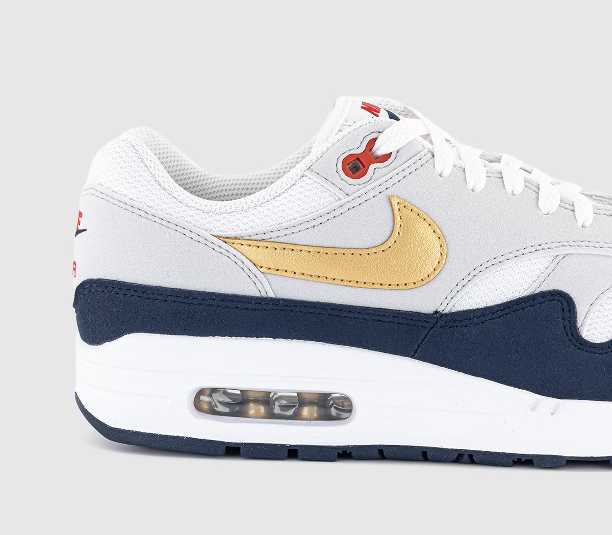 NikeAir Max 1 SC TrainersObsidian Metallic Goldwhite