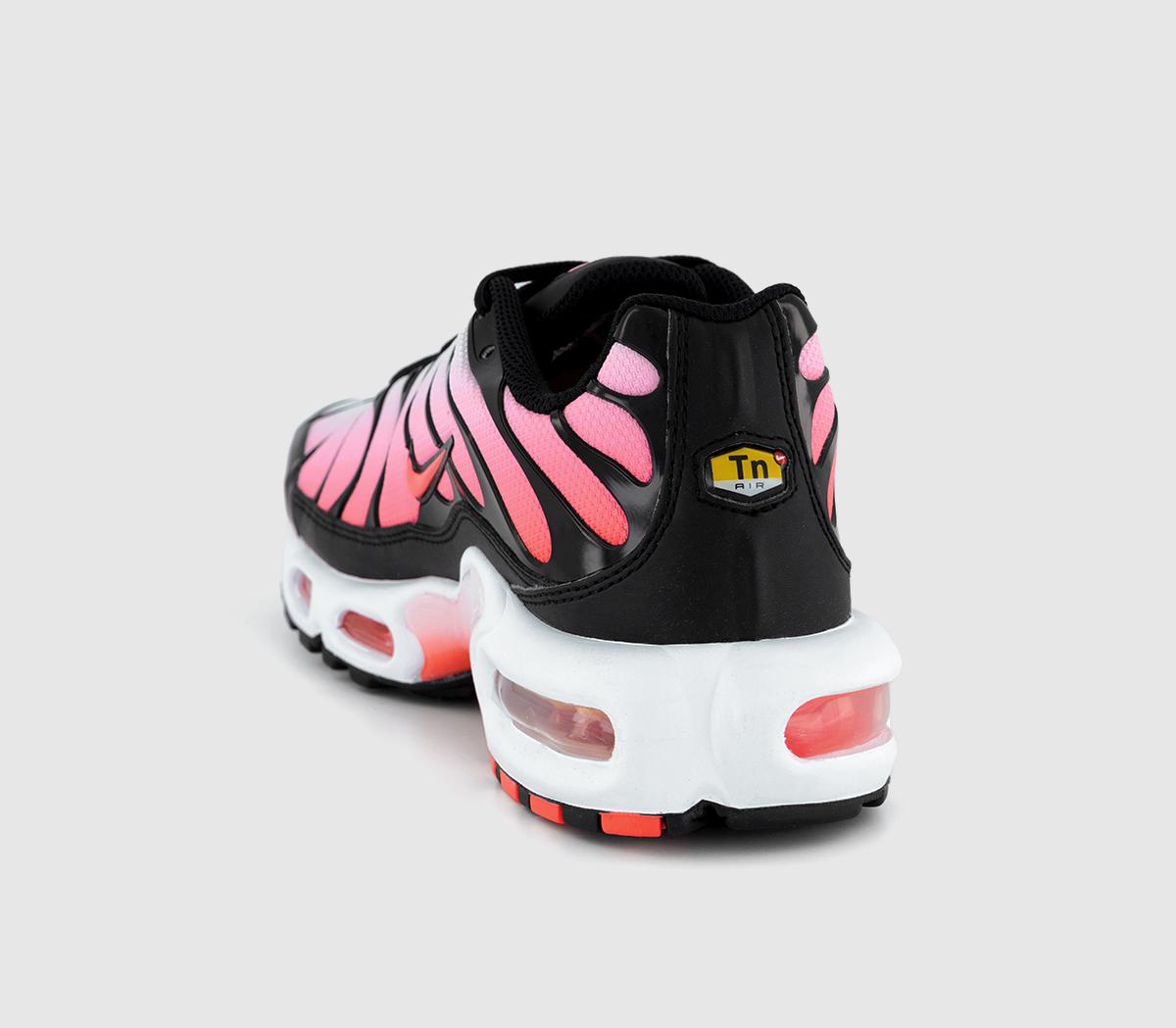 Nike Nike Air Max Plus Trainers Black Hot Punch White - Nike Air