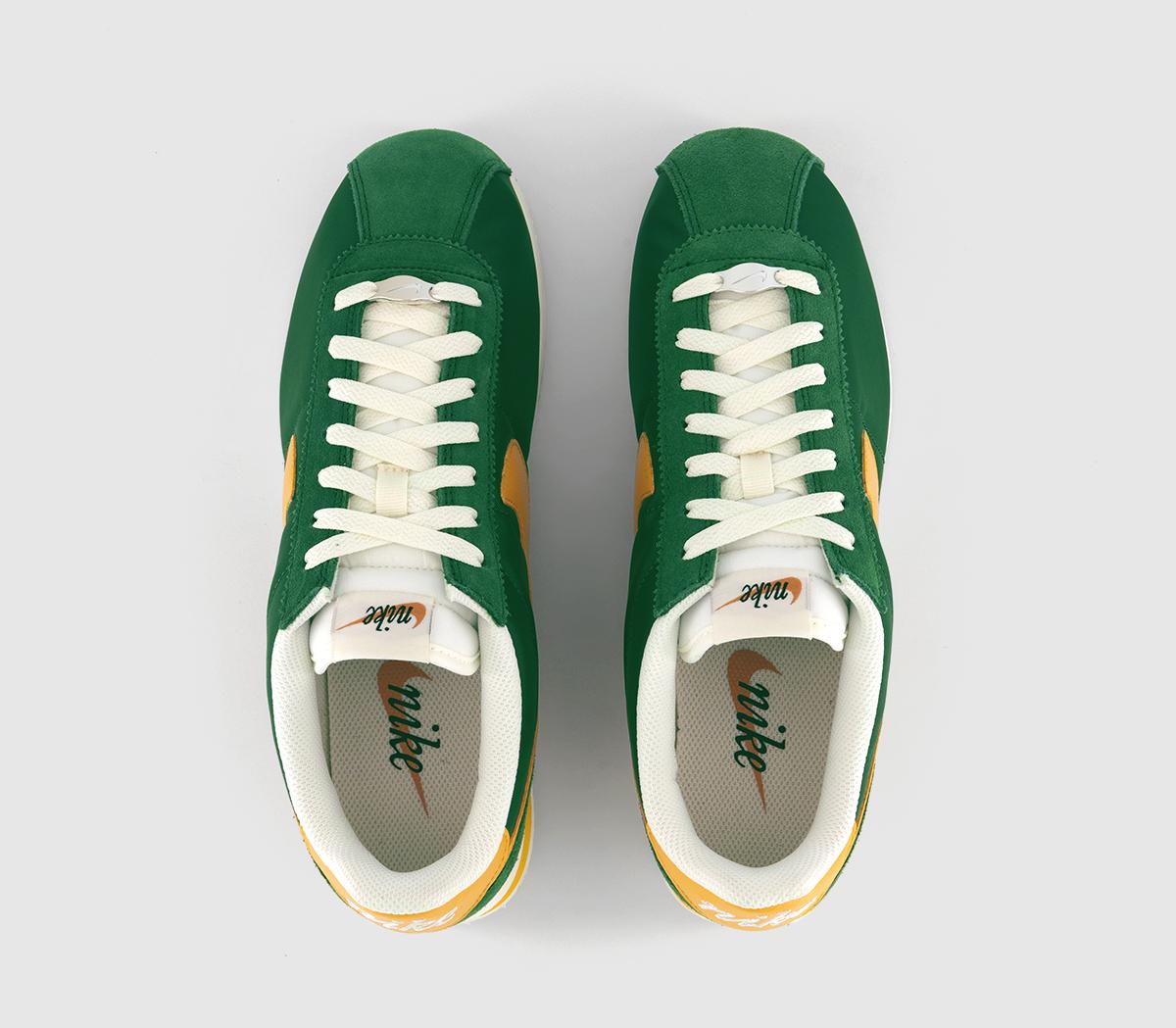 NikeNike Cortez TrainersGorge Green Yellow Ochre Sail Alpha Orange Black