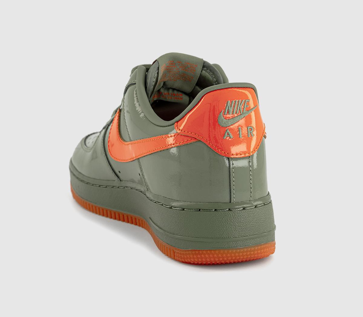 NikeAir Force 1 '07 PRMOil Green Safety Orangeplatinum Tint