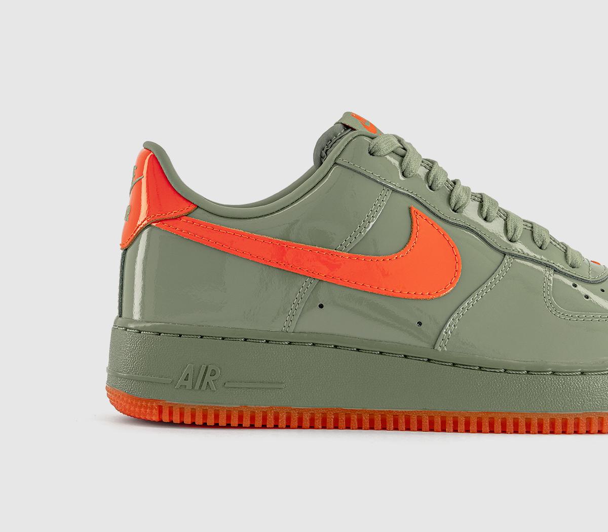 NikeAir Force 1 '07 PRMOil Green Safety Orangeplatinum Tint