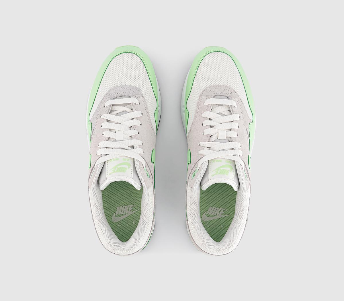 NikeAir Max 1 Premium TrainersSummit White Vapor Green Photon Dust