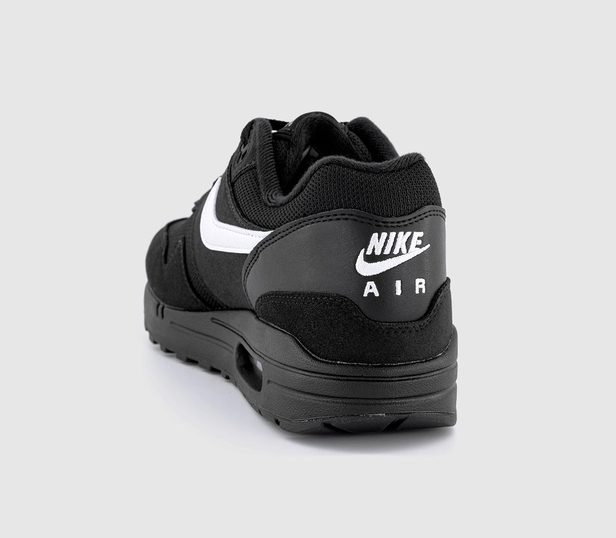 NikeAir Max 1 TrainersBlack White Black