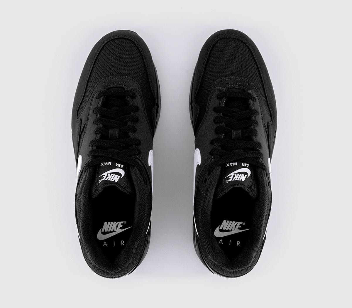 NikeAir Max 1 TrainersBlack White Black