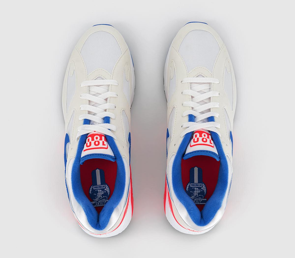 NikeNike Air 180 TrainersWhite Ultramarine Solar Red Black