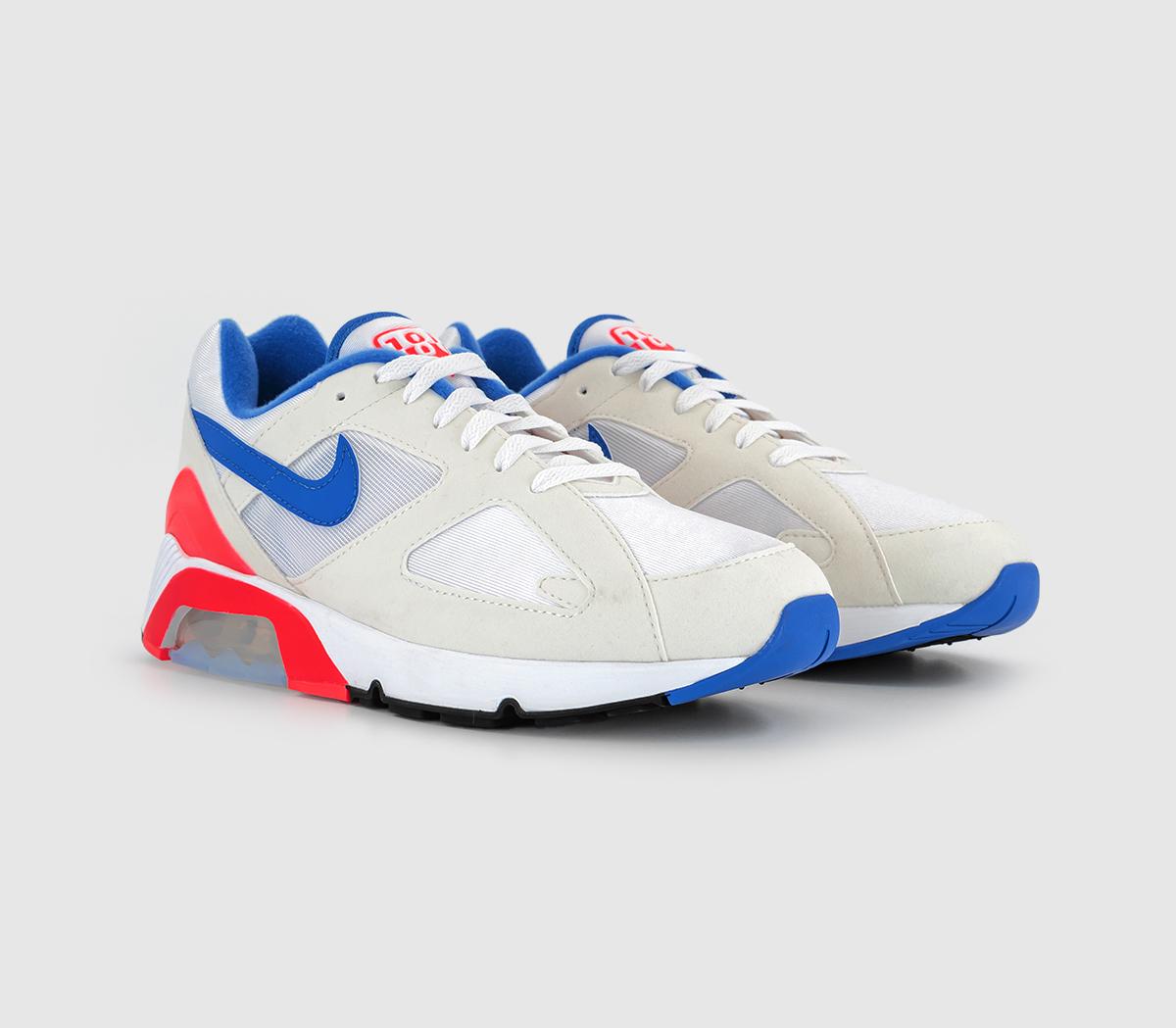 NikeNike Air 180 TrainersWhite Ultramarine Solar Red Black