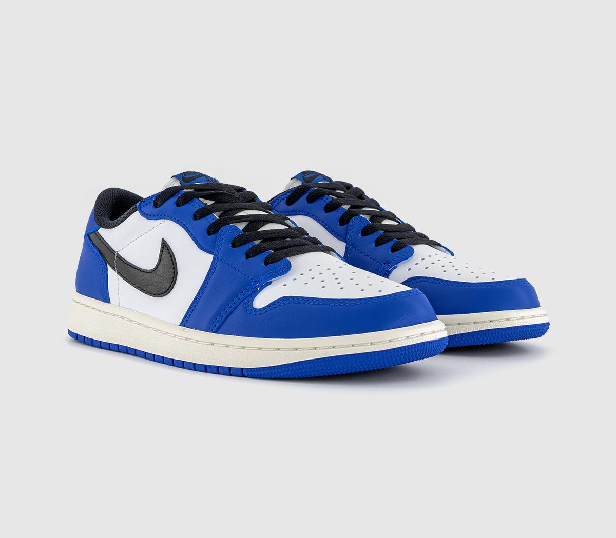 JordanAir Jordan 1 Retro Low OGWhite Black Game Royal Sail