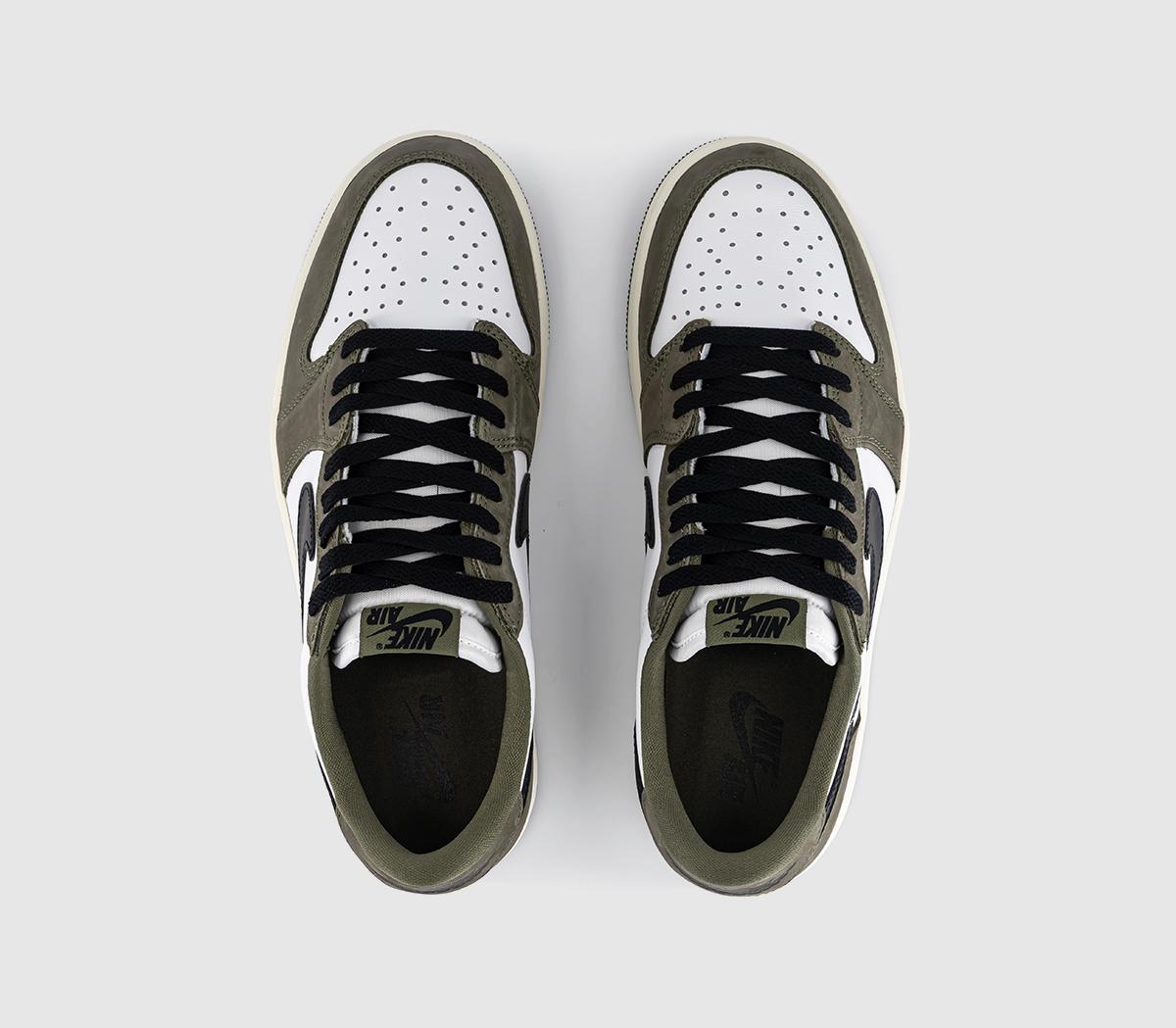 JordanAir Jordan 1 Retro Low OGMedium Olive Black Summit White Sail