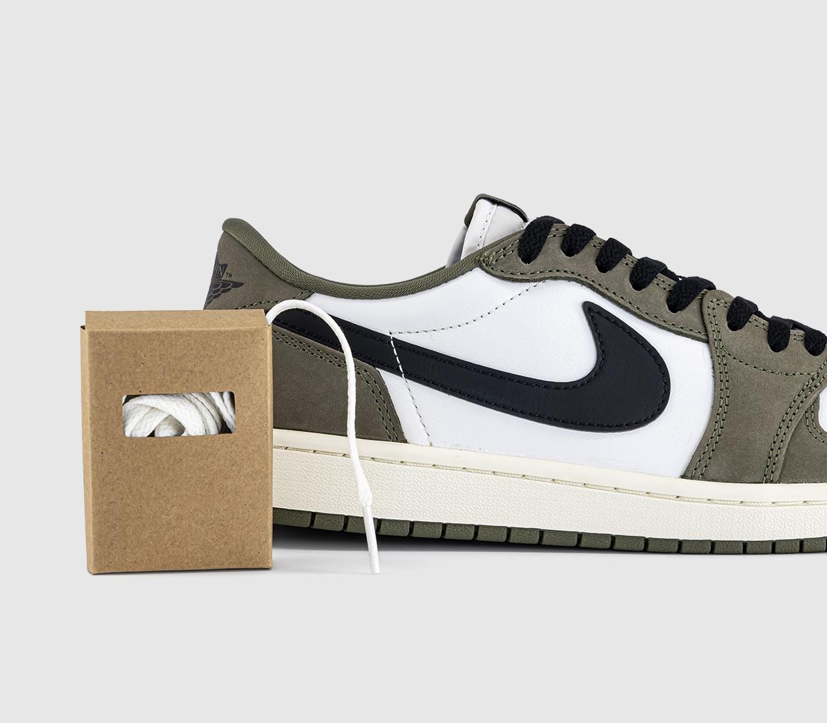 JordanAir Jordan 1 Retro Low OGMedium Olive Black Summit White Sail