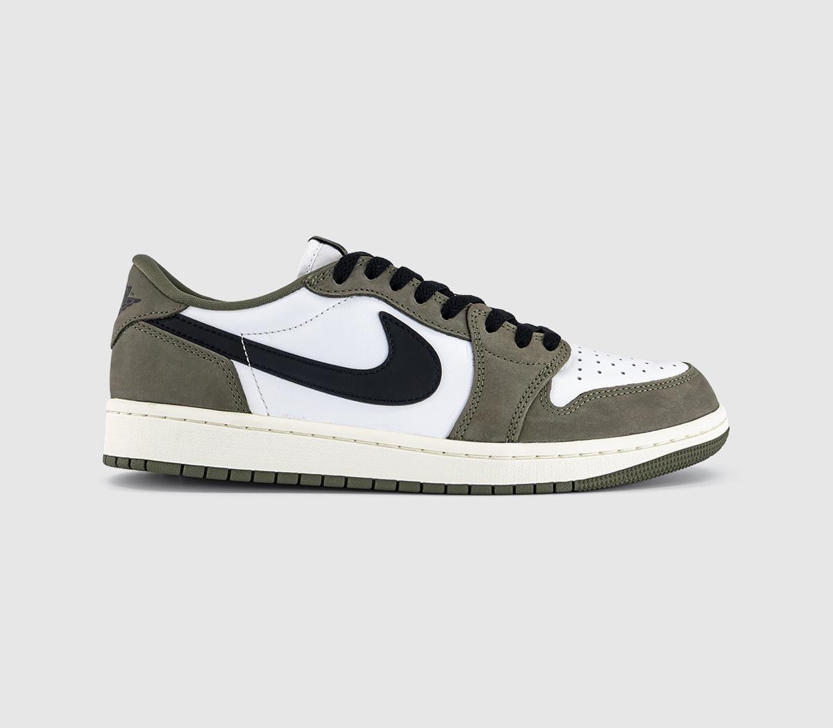 JordanAir Jordan 1 Retro Low OGMedium Olive Black Summit White Sail