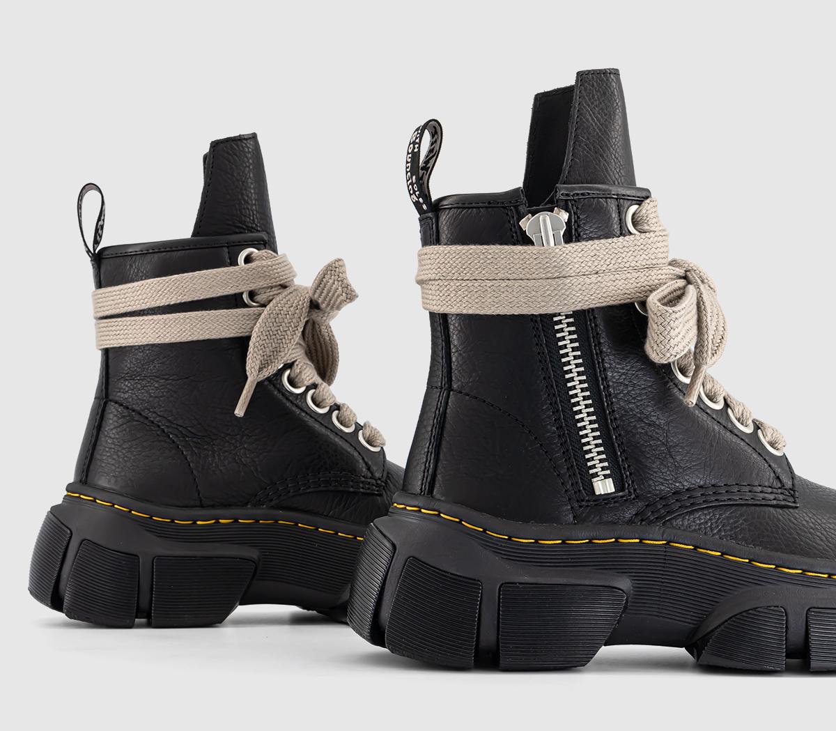 Rick Owens 1460 Dmxl Jumbo Lace Boots W Black - Women's Chunky Boots