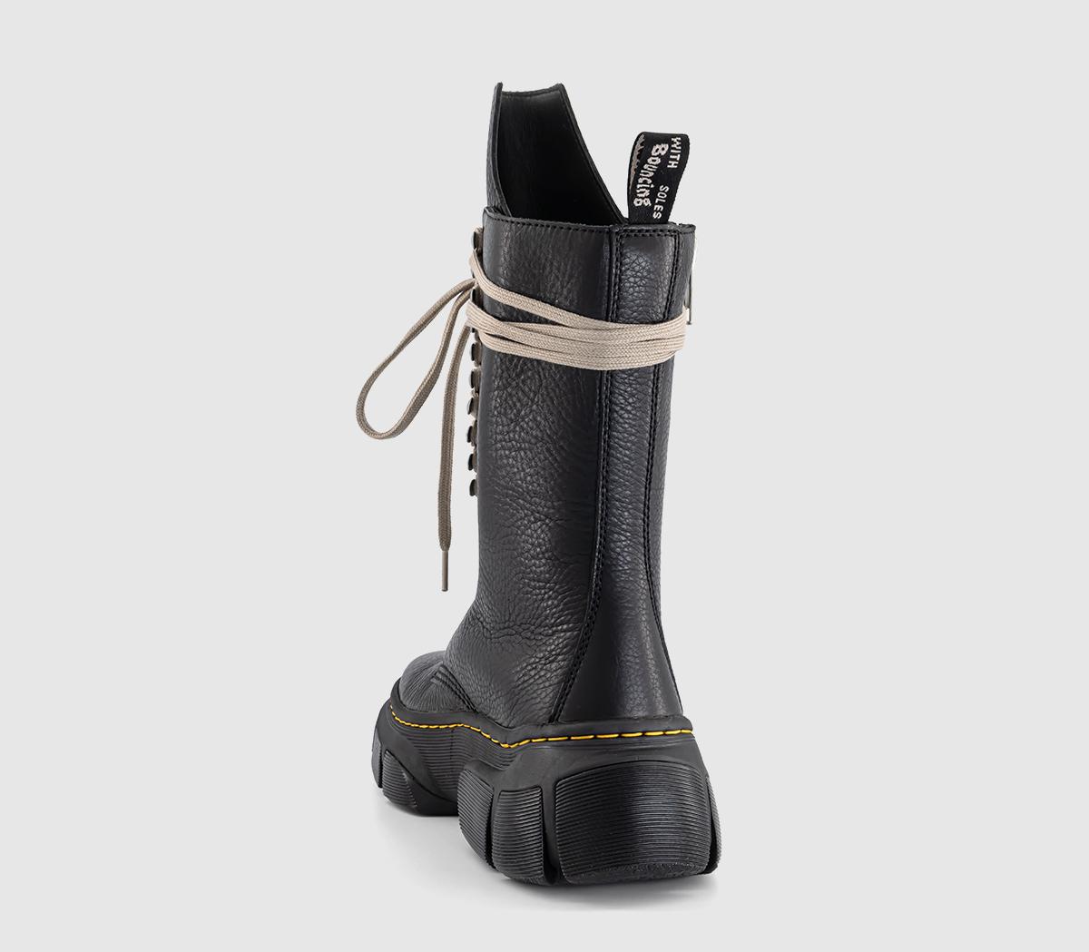 Rick Owens 1918 Dmxl Calf Length Boots M Black - Mens Lace up Boots