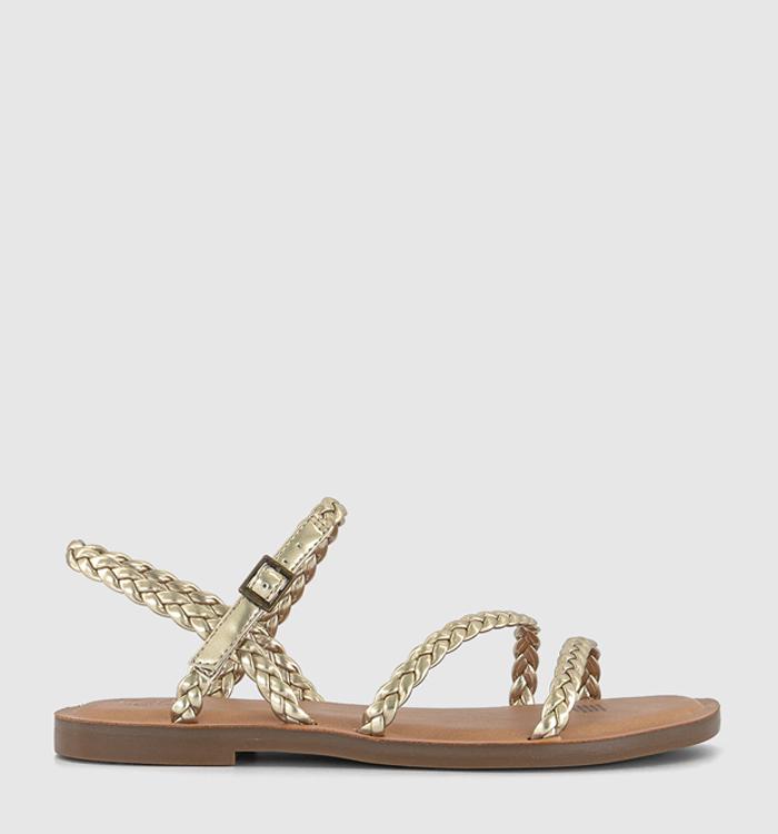 TOMS Kira Sandals Gold