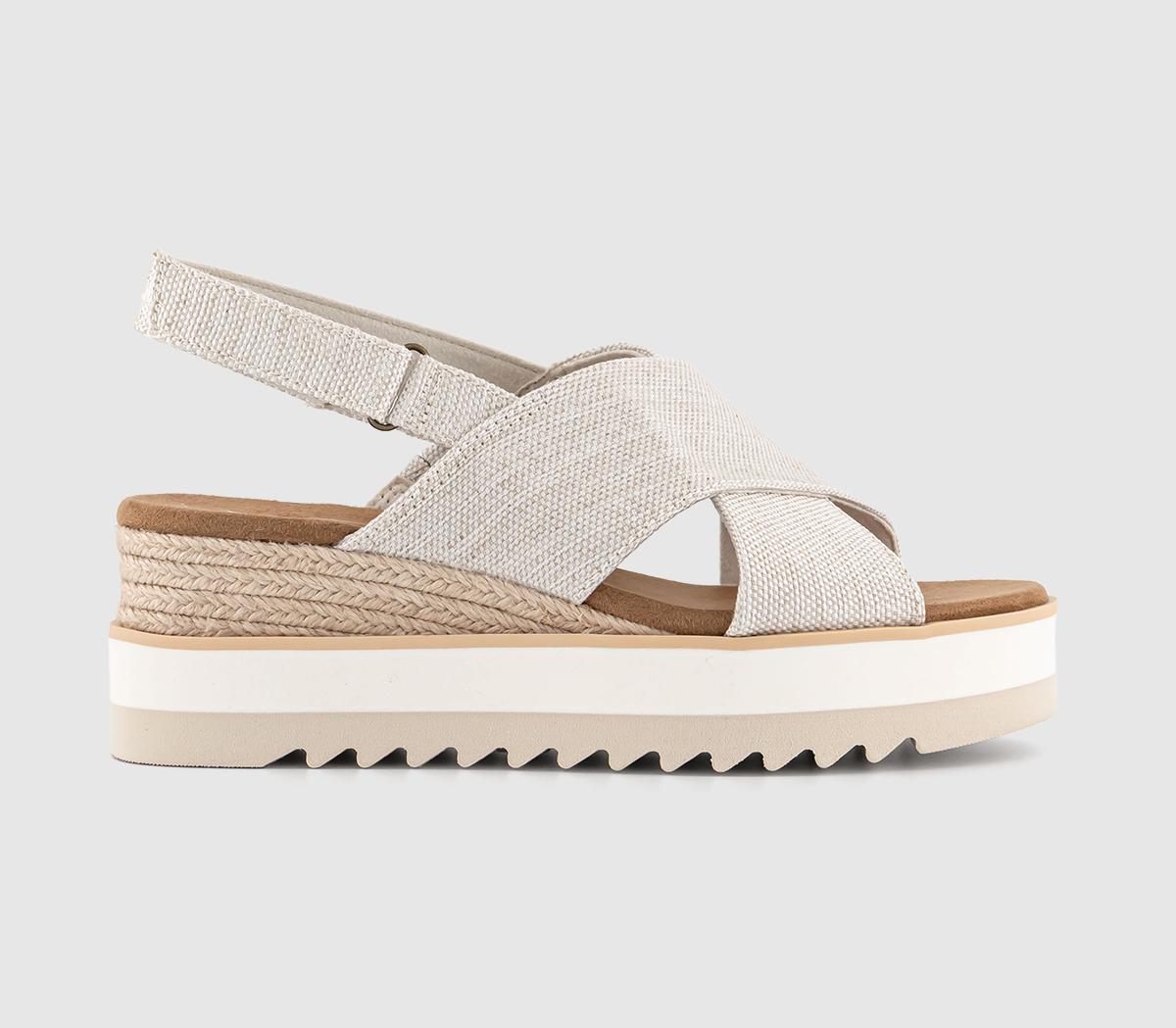 TOMSDiana Cross Strap SandalsNatural