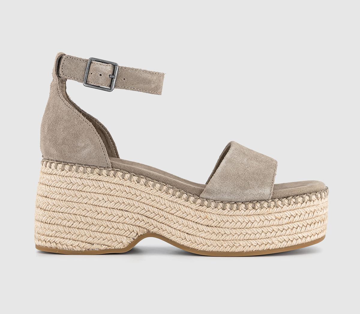 TOMS Laila Sandals Tan Suede Women s Sandals