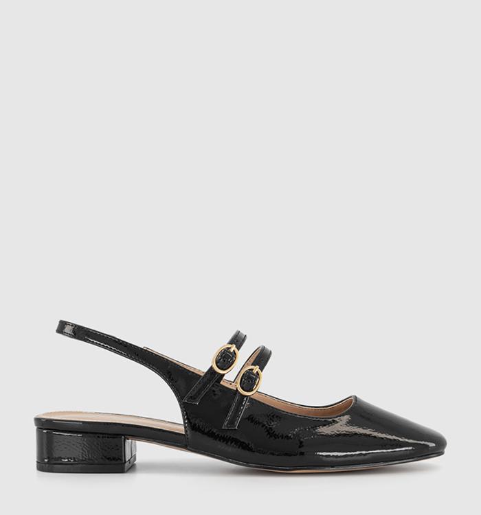 OFFICE Fearless Slingback Mary Janes Black