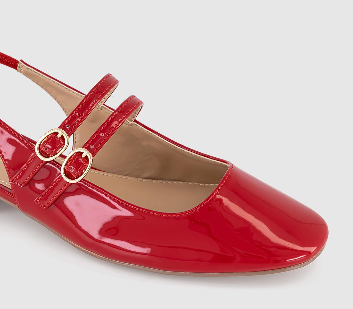 OFFICEFearless Slingback Mary Janes OFFICEFearless Slingback Mary JanesRed Patent Pu
