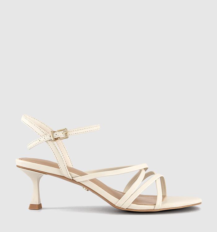 OFFICE Milena Strappy Heeled Sandals Off White