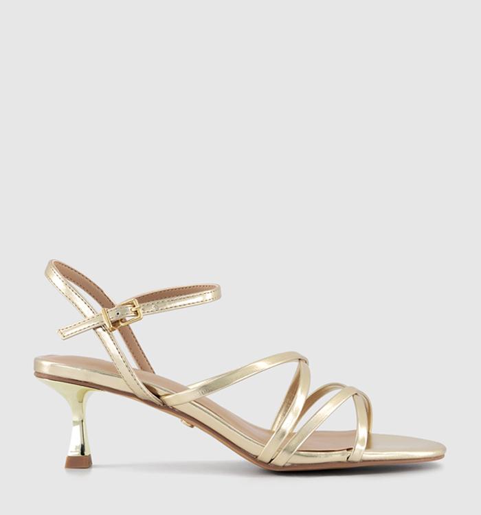 OFFICE Milena Knotted Strappy Sandals Gold