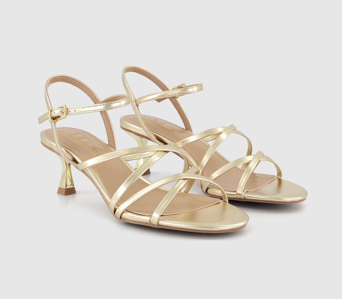 OFFICE Milena Knotted Strappy Sandals OFFICE Milena Knotted Strappy Sandals Gold