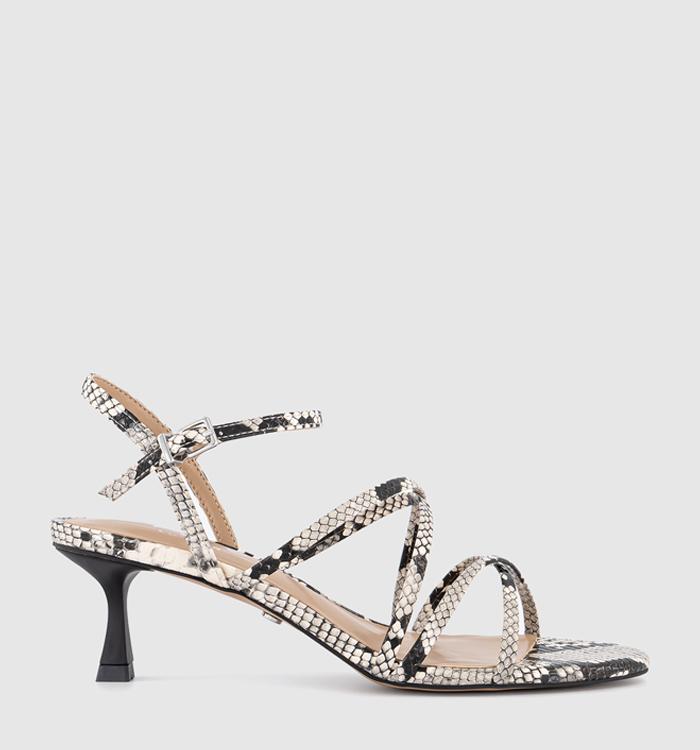 OFFICE Milena Strappy Heeled Sandal Snake