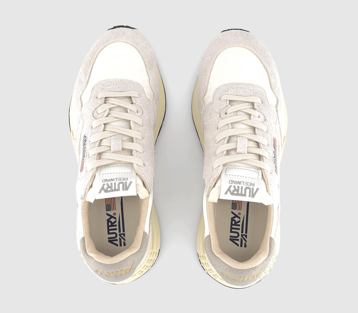 AUTRY Whirlwind Low Trainers Nylon Crack White Natural - Men's