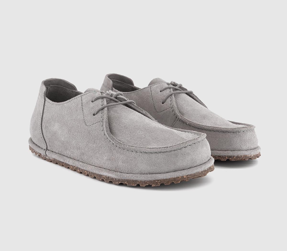 BIRKENSTOCK Utti Lace Shoes Whale Grey - Men's Casual Shoes