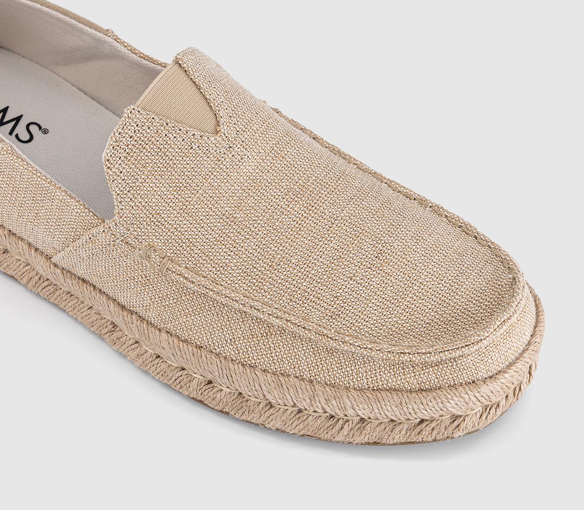 TOMSAlonso Rope LoafersNatural Undyed Heritage Canvas Suede