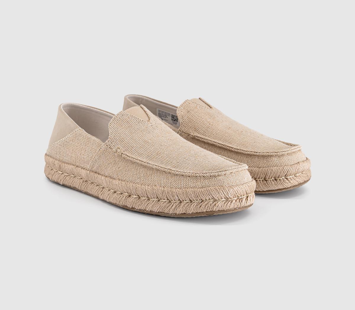 TOMSAlonso Rope LoafersNatural Undyed Heritage Canvas Suede