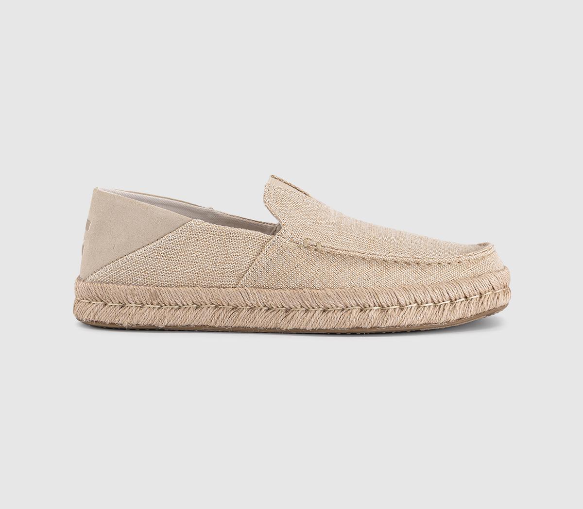 TOMSAlonso Rope LoafersNatural Undyed Heritage Canvas Suede