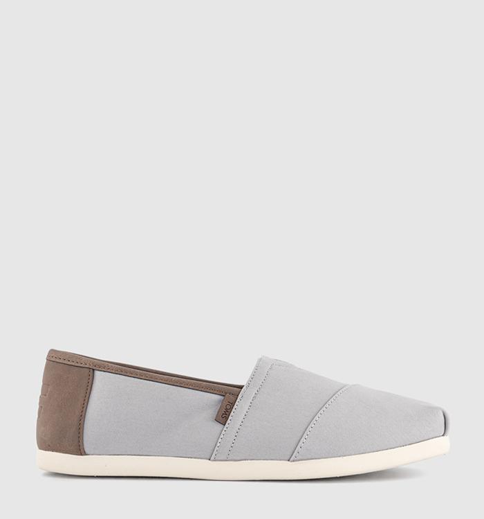 TOMS Alpargata 3.0 Slip Ons Drizzle Grey Brushed Twill