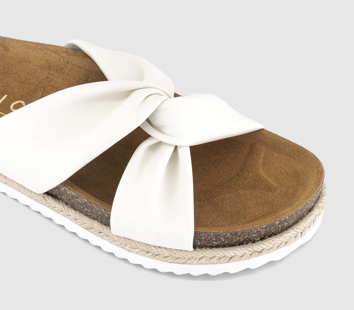 OFFICESally Twist Front Platform Sandals OFFICESally Twist Front Platform SandalsOff White