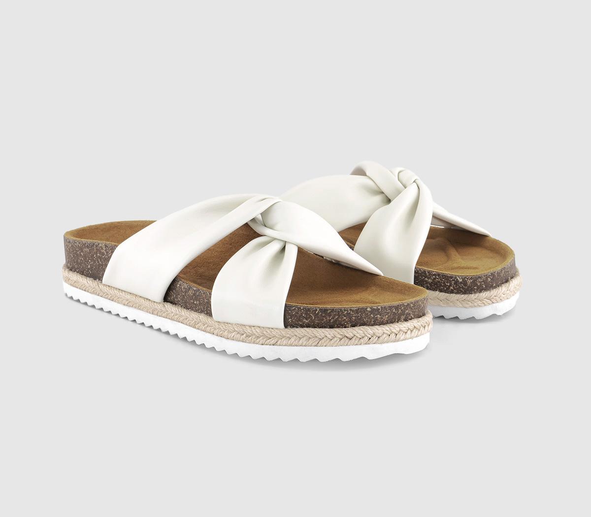 OFFICESally Twist Front Platform Sandals OFFICESally Twist Front Platform SandalsOff White