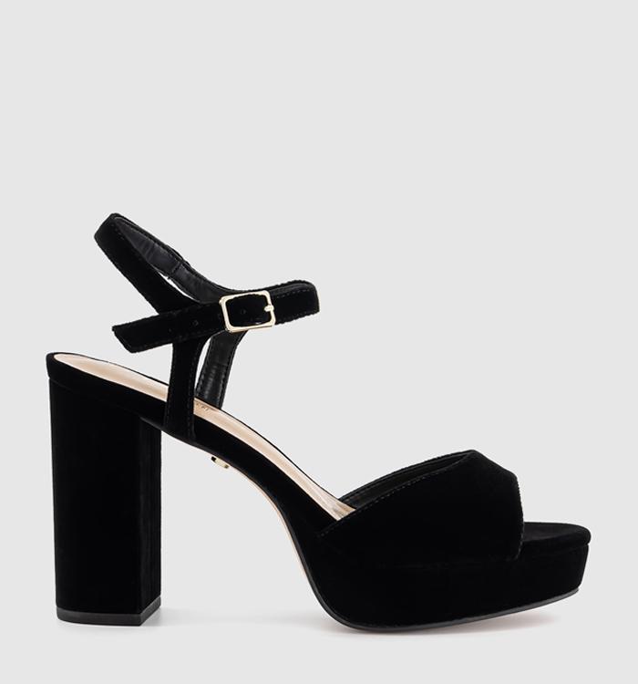 Office black sandals heels best sale