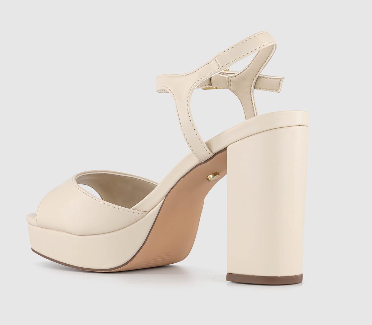OFFICEHavoc Round Toe Platform Sandals OFFICEHavoc Round Toe Platform SandalsWhite