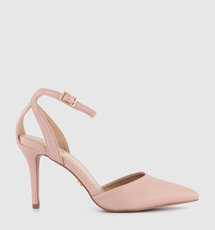 OFFICE Hopeful Cut Out Two Part Courts Heels Blush