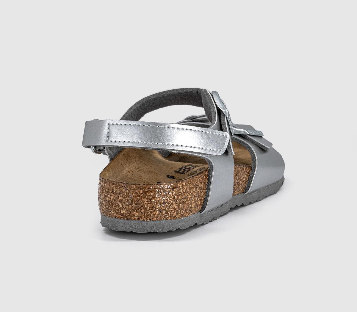 BIRKENSTOCKRio Eva Kids SandalsSilver Metallic Floral