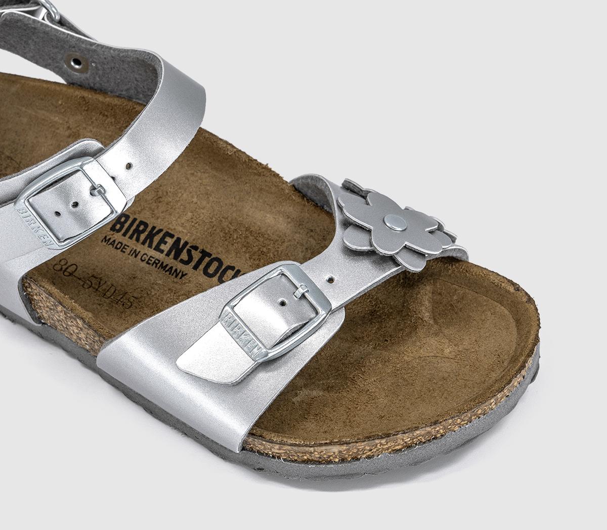 BIRKENSTOCKRio Eva Kids SandalsSilver Metallic Floral