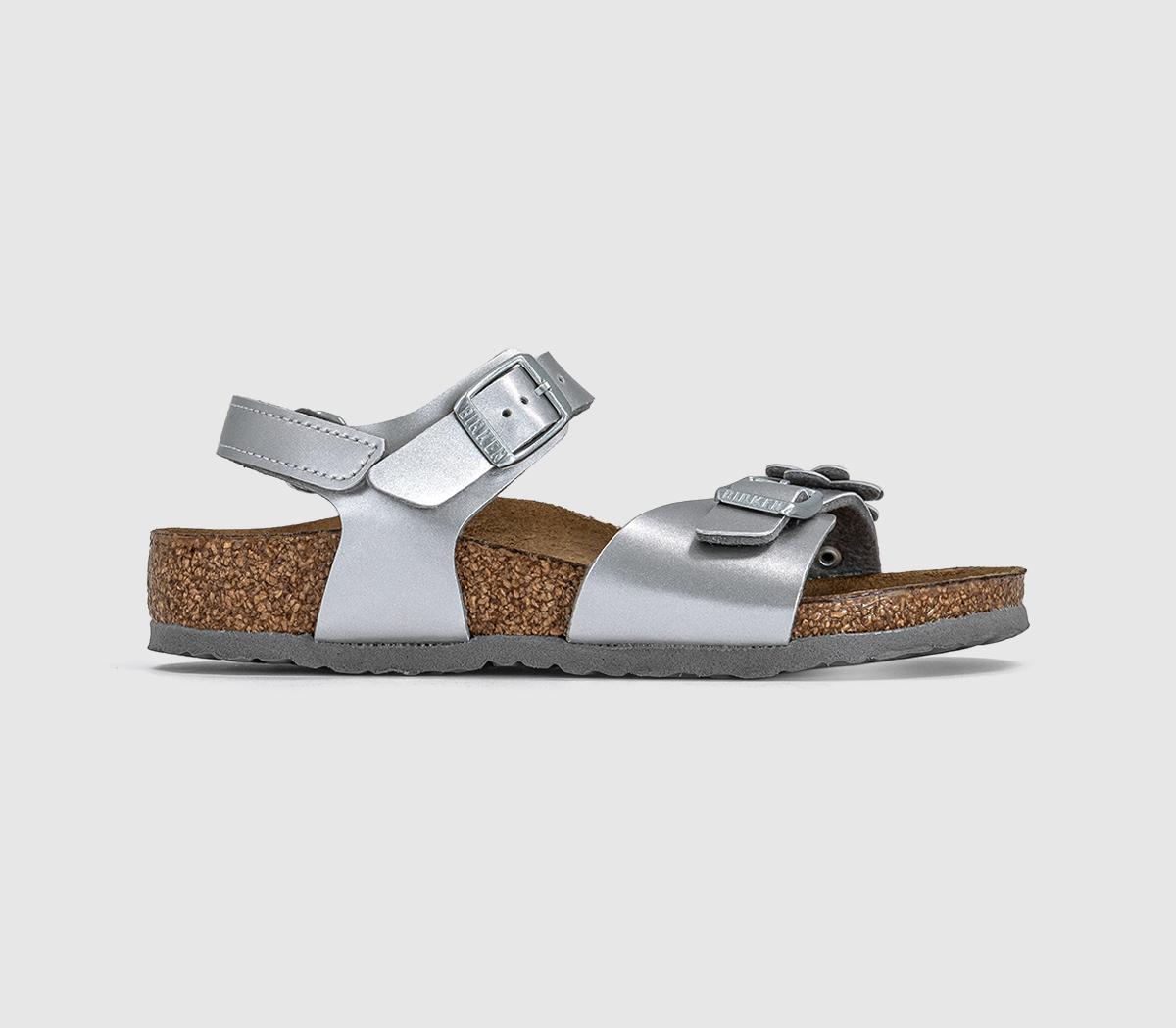 BIRKENSTOCKRio Eva Kids SandalsSilver Metallic Floral