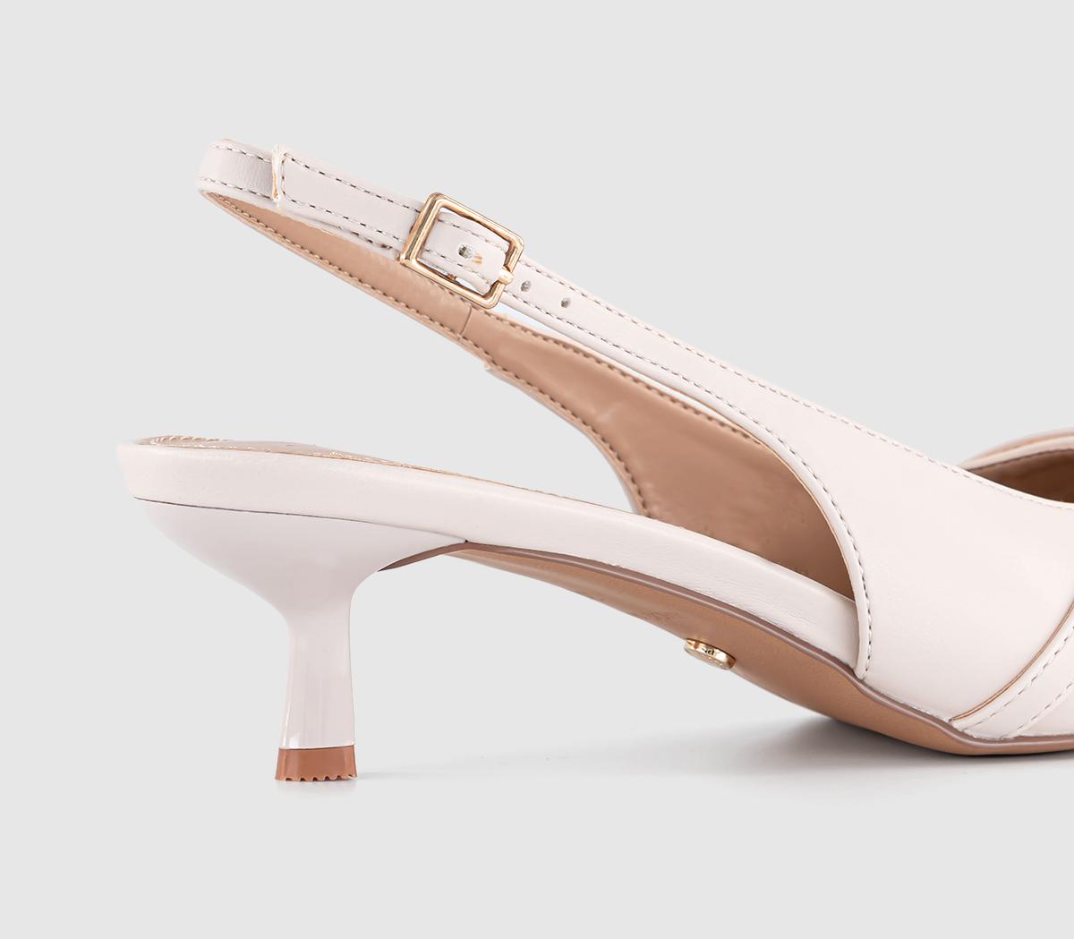 OFFICEMillicent Slingback Kitten Heels OFFICEMillicent Slingback Kitten HeelsEcru