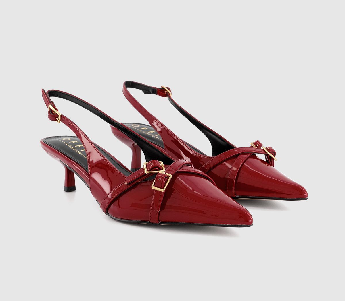 OFFICEMillicent Slingback Kitten Heels OFFICEMillicent Slingback Kitten HeelsRed