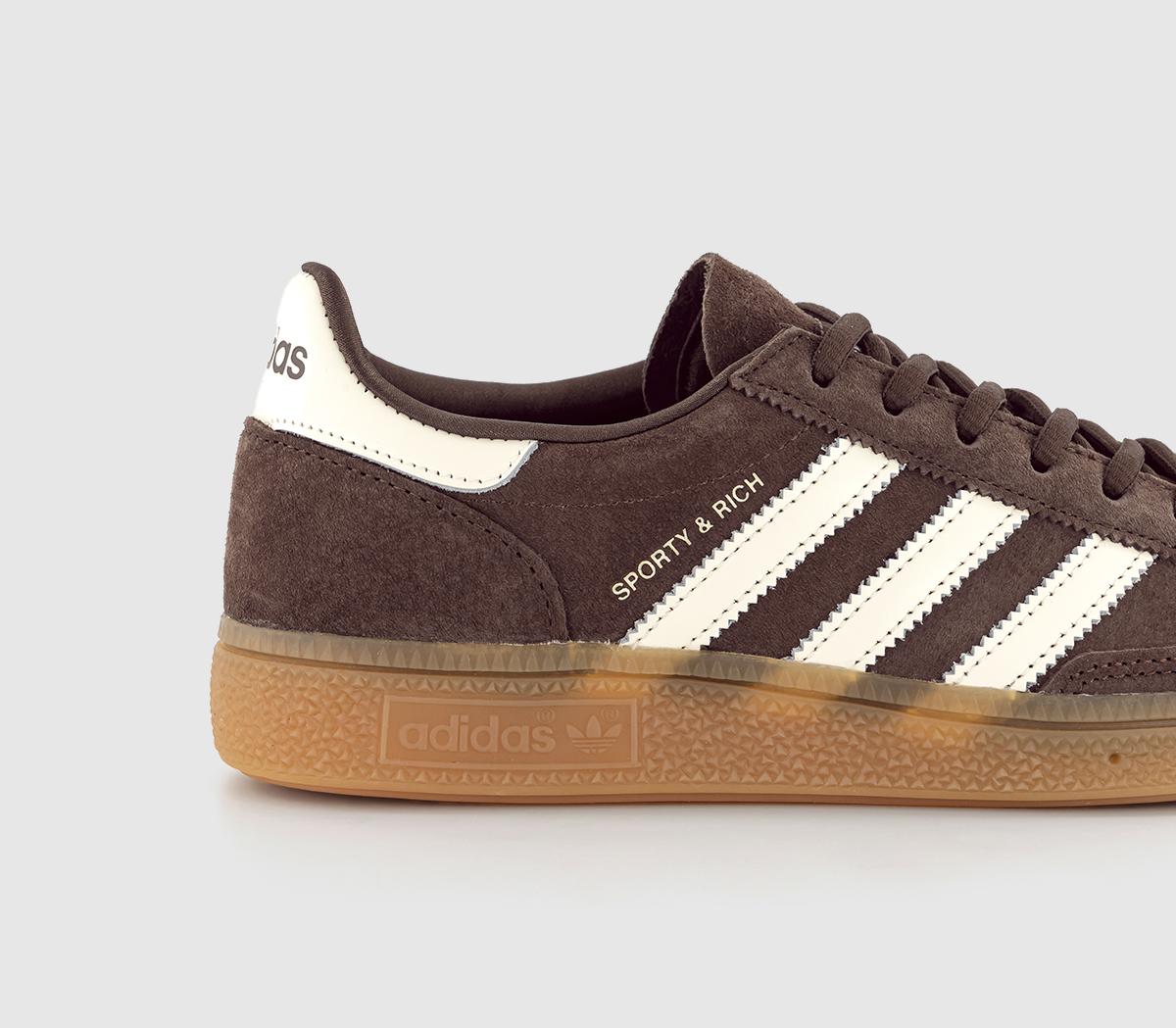 adidasHandball Spezial x Sporty & Rich TrainersShadow Brown Gum White Tint