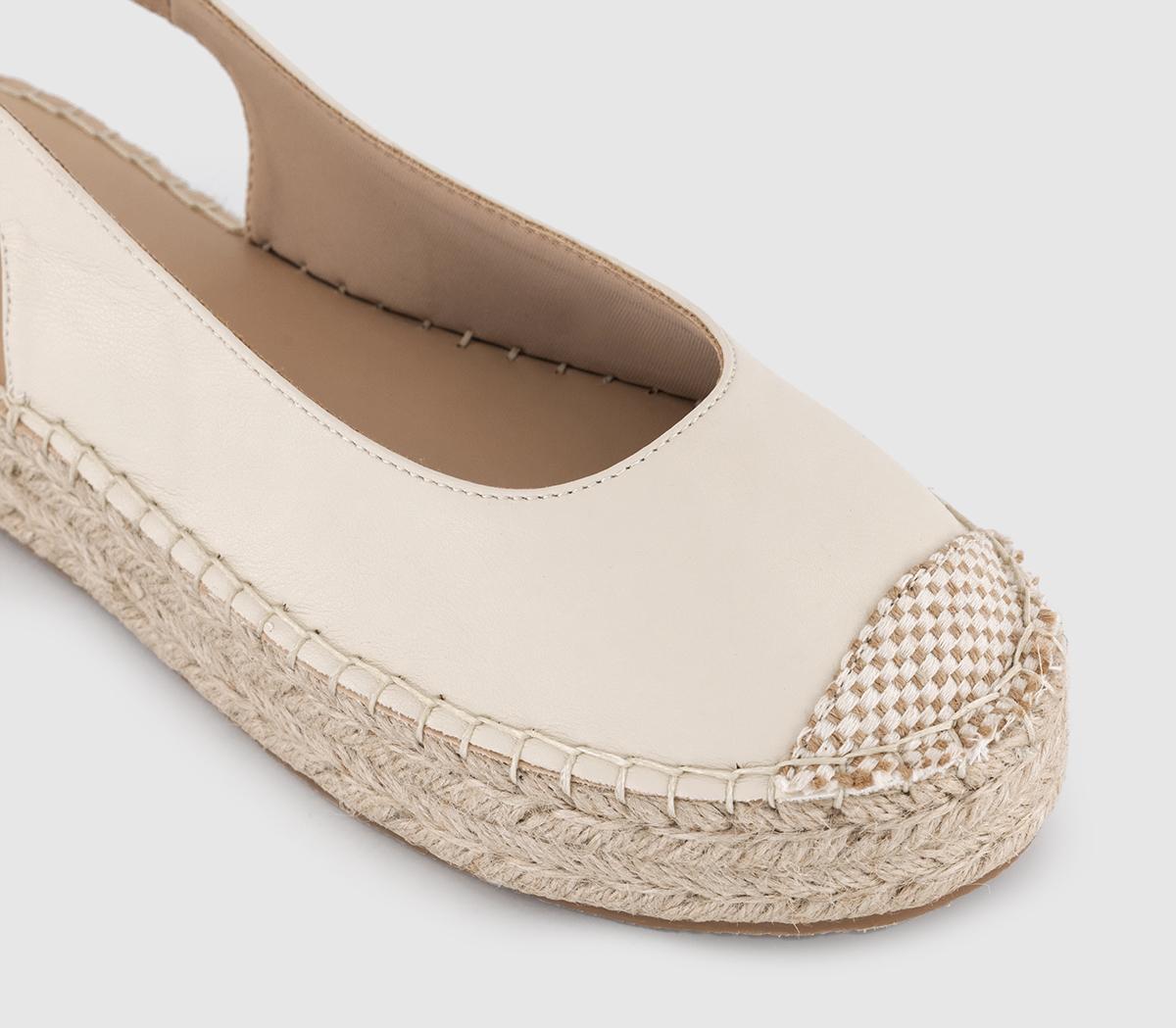 OFFICEFinn Espadrille Flatform Slingback Flats OFFICEFinn Espadrille Flatform Slingback FlatsOff White